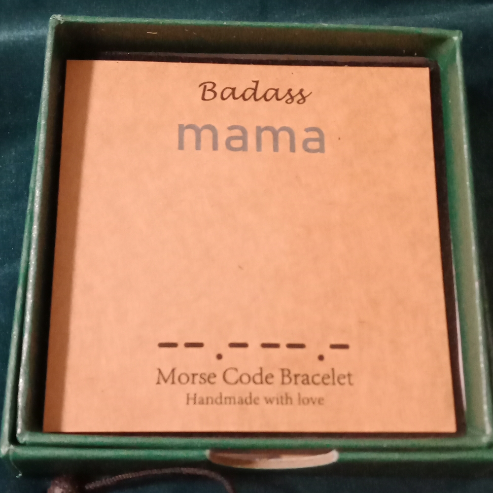 Morse Code Bracelet BADASS MAMA